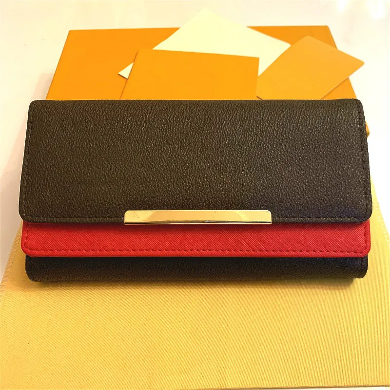 free shpping Wholesale red bottoms lady long wallet multicolor designer coin purse Card holder original box women classic zipper pocket