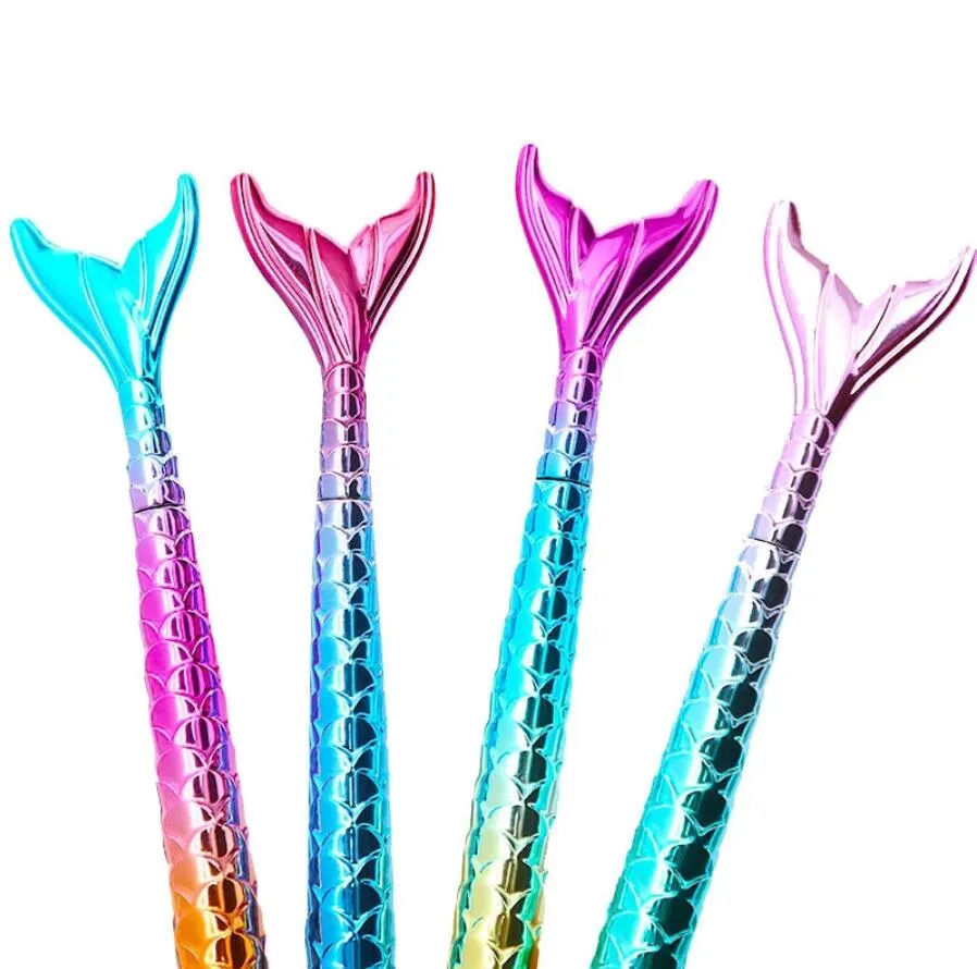 Kawaii Cute Mermaid Pen Penne a sfera sfumate di colore coreano per cancelleria scolastica Forniture per ufficio Premio per bambini Giocattoli regalo