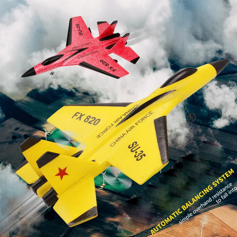 F16 SU35 RC Samolot EPP Pianka Latająca Szybowiec Stałe Wkrętki Walka Samoloty 2.4G Elektryczny pilot zdalnego sterowania Samolot Phantom RC Fighter Toys T200727