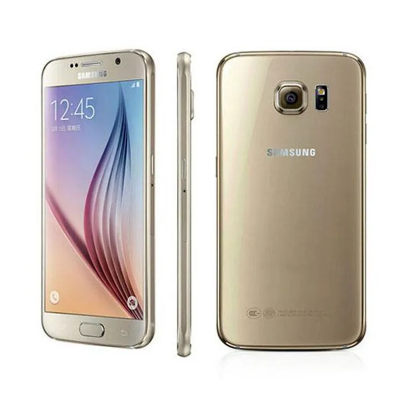 새로 단장 한 삼성 갤럭시 S6 SM-G920A / T 원래 잠금 해제 3G4G 16MP 카메라 옥타 코어 5.1 ''32기가바이트 ROM 3기가바이트 RAM 휴대 전화의 GPS WIFI