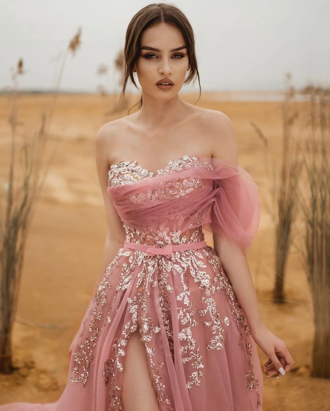 Pink dress elegant sale