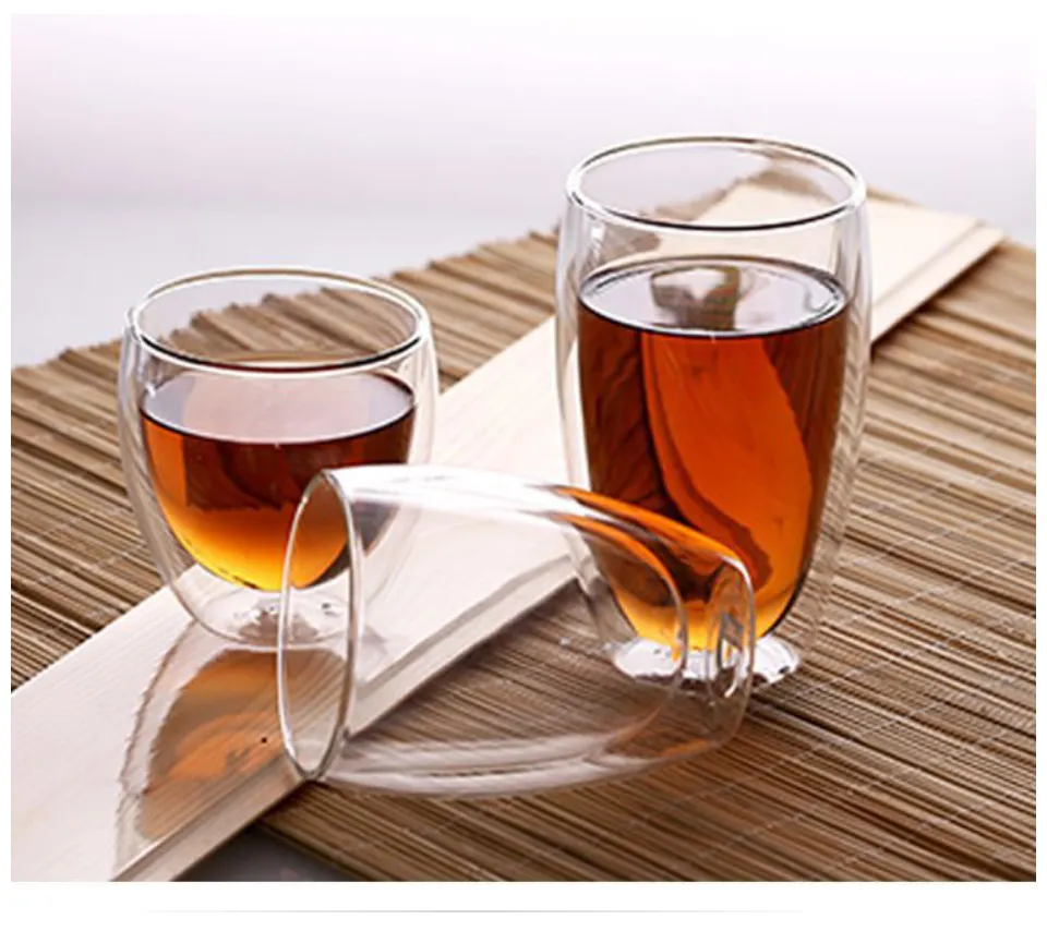 Heat Resistant Double Wall Glass CoffeeTea Cups And Mugs Travel Double Coffee Mugs With The Handle Mugs Drinking Shot Glasses (5)