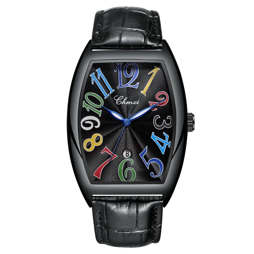 Nuovo CHENXI Top Brand Luxury Orologi da uomo Orologi da uomo Data Orologio da lavoro Cinturino in pelle Orologi da polso al quarzo Orologio da uomo Regalo 8217