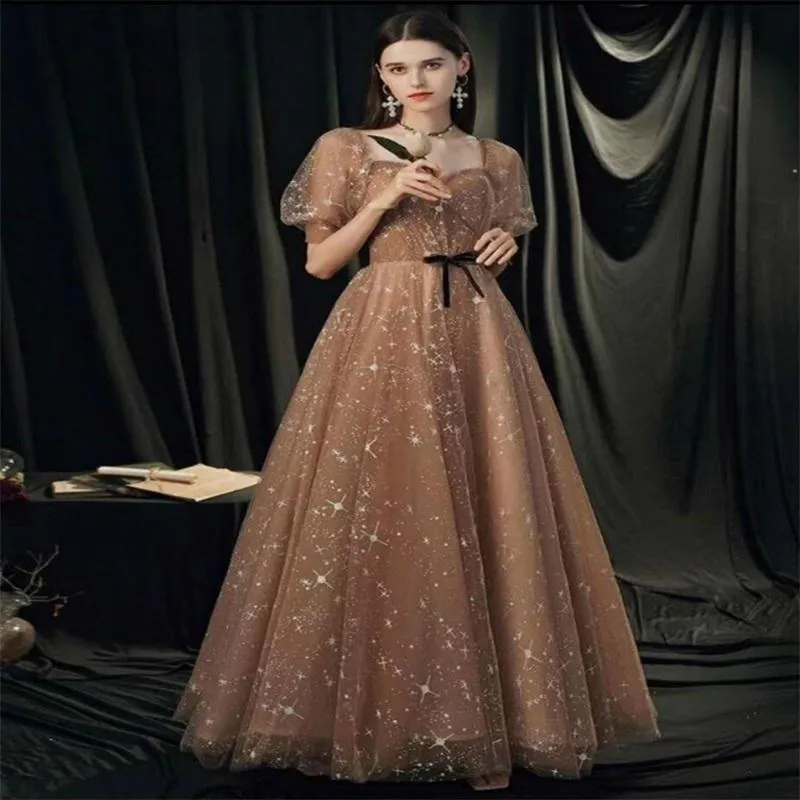 Glamorous Gold Sequins Crystal Beads Ruffles A Line... From Huifangzou,  $101.12 | DHgate.Com