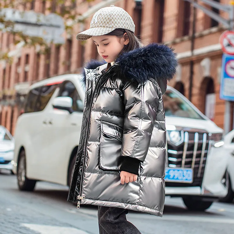 Girls down filled sales jacket