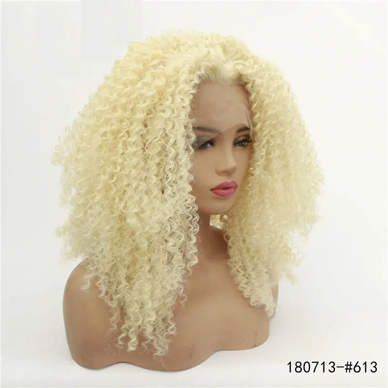Synthetic lace front best sale wigs afro curly