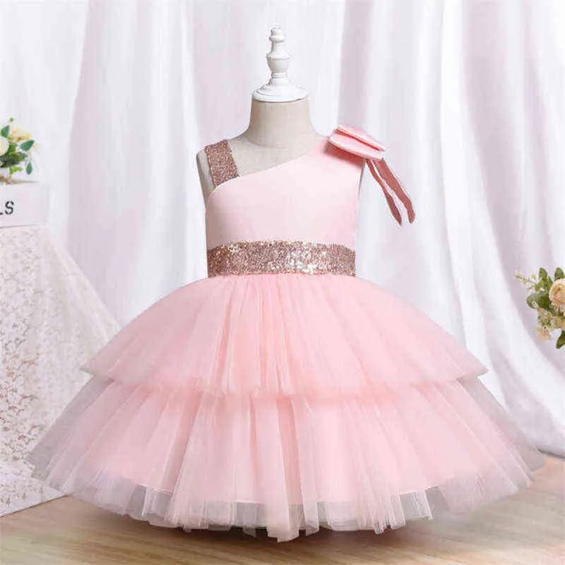 open lace back dress Cute Baby Girl Formal Dresses Toddler Birthday Party Princess Dress –  marryshe main image 0