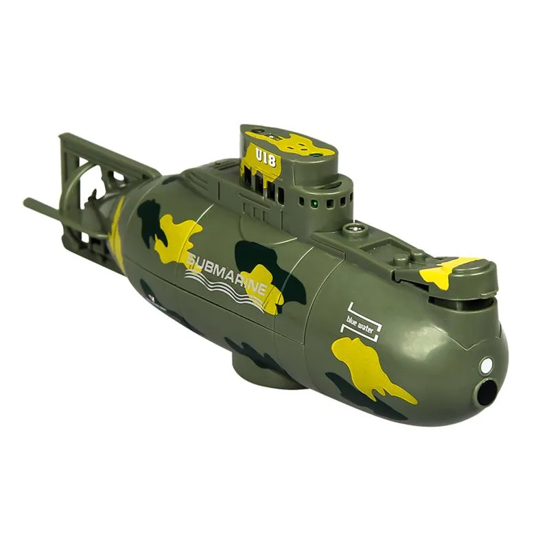 1PC 6CH Mini Submarino Impermeable Mini Mini barco rc juguete RC submarino para niños 