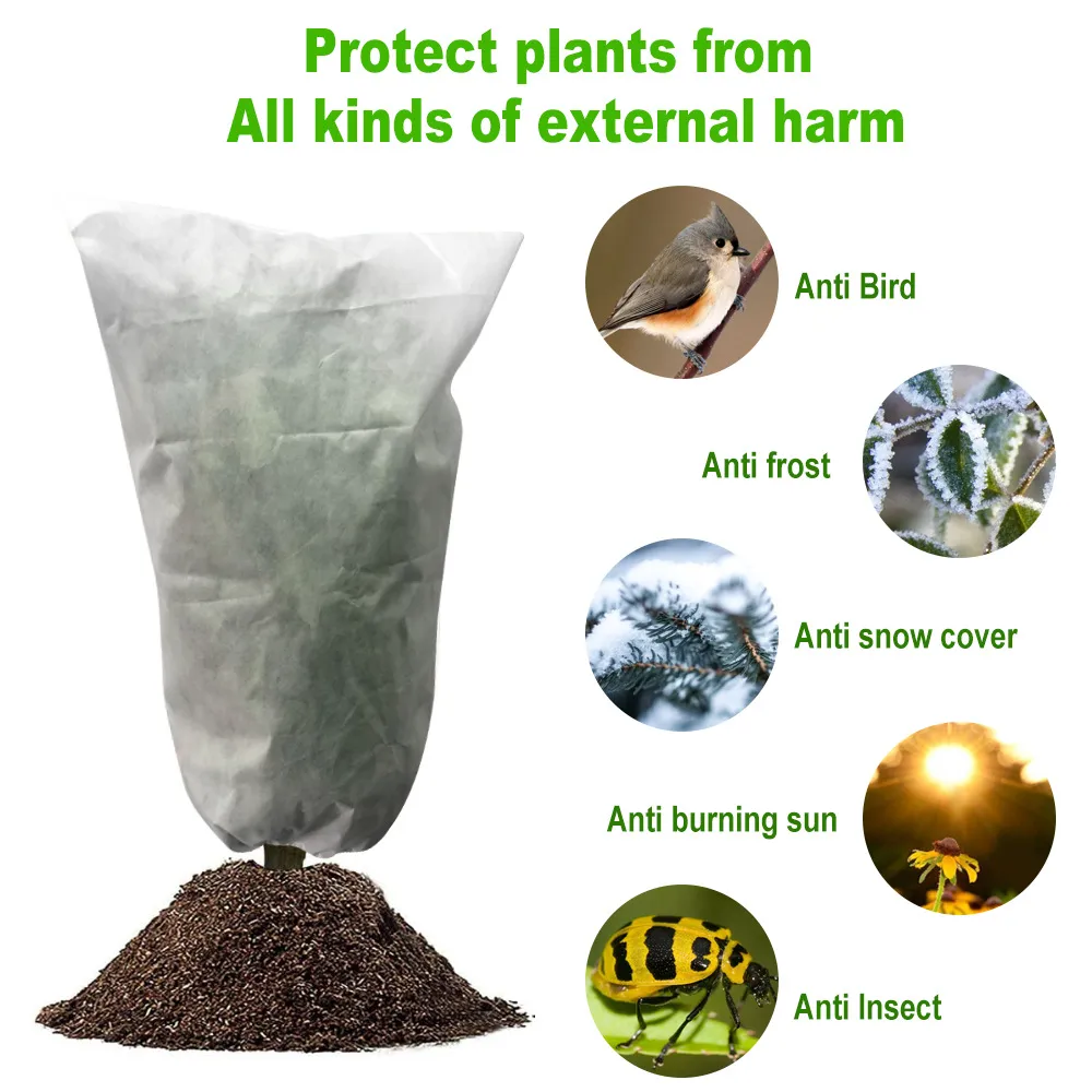 Free freight YEGBONG OEM ODM Other Garden Supplies Winter plant antifreeze and cold protection cover non-woven tree nursery set tree bag