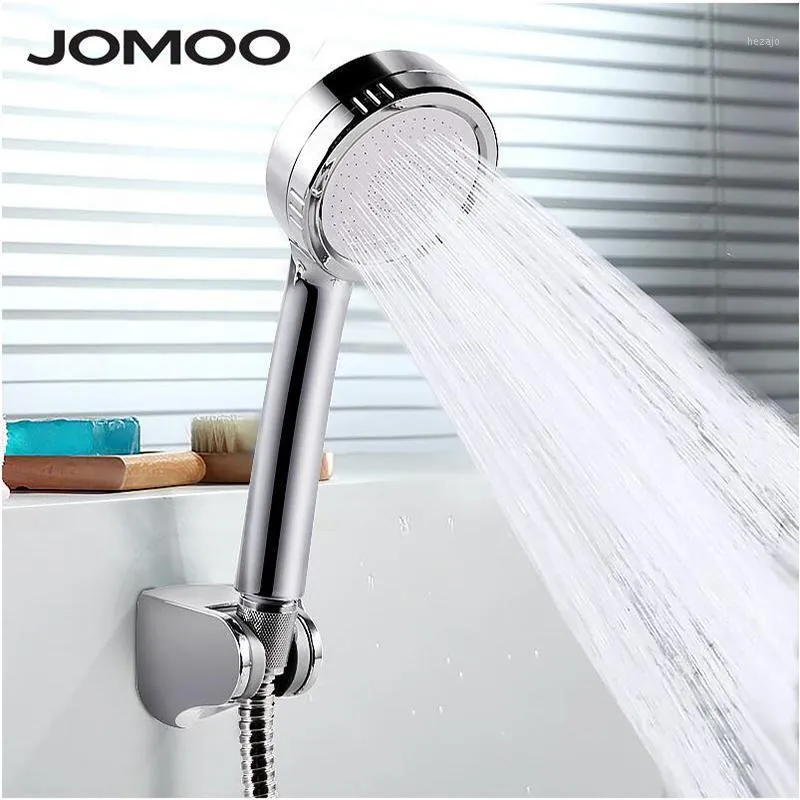 Ванная комната душевые головки JOMOO высокого давления головы воды, экономящий круглый ABS для WC портативных дождевых дождей Душе с держателем Hose1