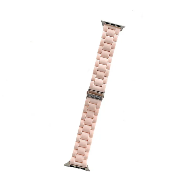 Bransoletka Pasek dla Zegarek Apple Band 45mm 41mm 40mm 44mm 38mm 42mm Plastikowy Watchband dla Iwatch Series 7 6 5 SE 4 3 Damskie Akcesoria PC Opaski