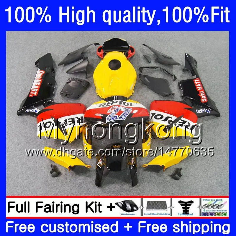 100 % passend für Honda CBR600RR CBR600 RR CBR600F5 600CC 48HM.120 CBR 600 CC RR F5 05 06 CBR 600RR 2005 2006 Einspritzung Neue Repsol-Verkleidungen