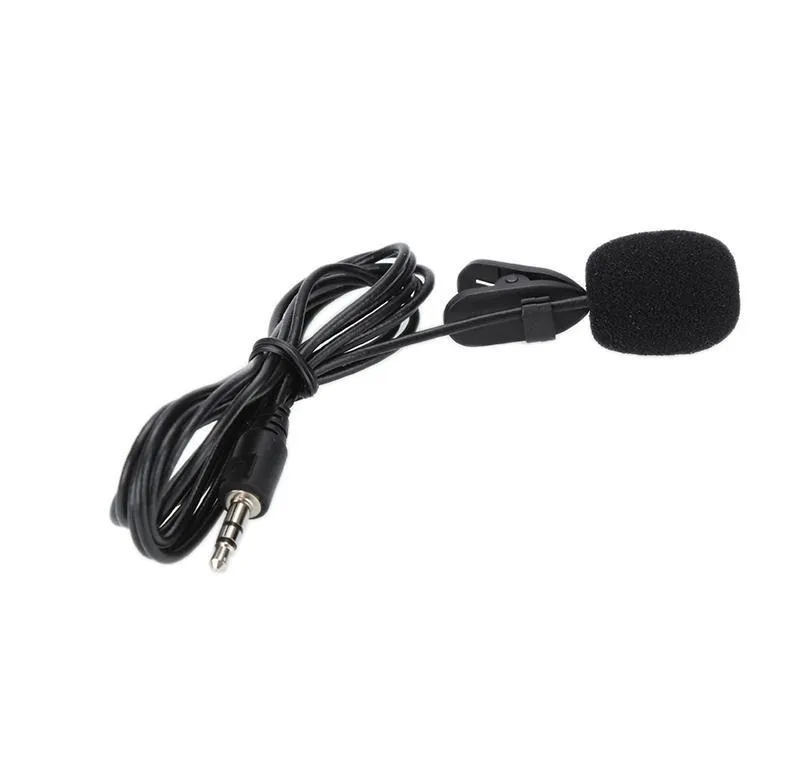 Mikrofone Neu Mini Lavalier-Mikrofon 3,5-mm-Klinkenstecker Krawattenklammer-Mikrofone Smartphone-Aufnahme PC Clip-on-Revers für Spe bbyTUT Verpackung2010