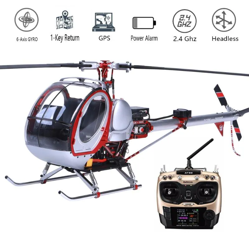 Drohnen jczk 300c Skala Smart Drone 6ch RC Hubschrauber 450L Heli 3D 6-Achsen-Gyro Flybarless GPS RTF 2.4GHz Spielzeug