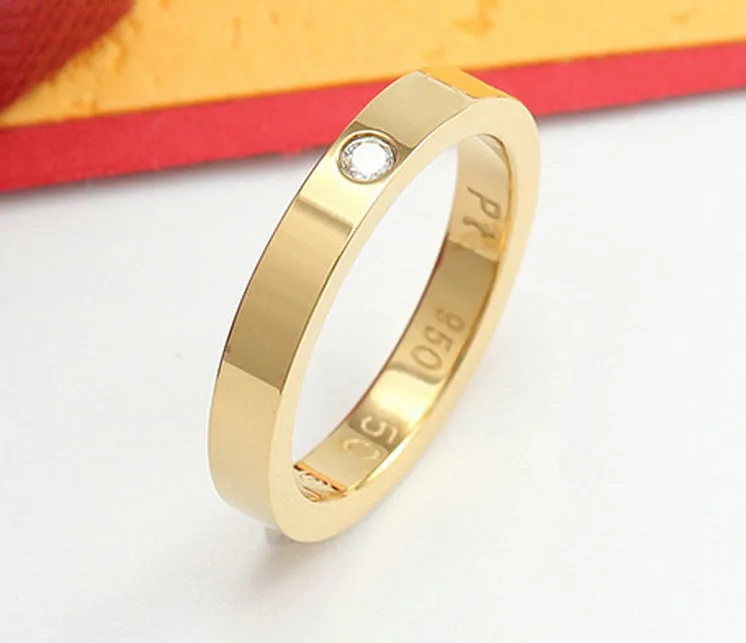 3mm 4mm 5mm titanium staal liefde ring mannen en vrouwen nail ringen voor liefhebbers paar sieraden voor gift3461