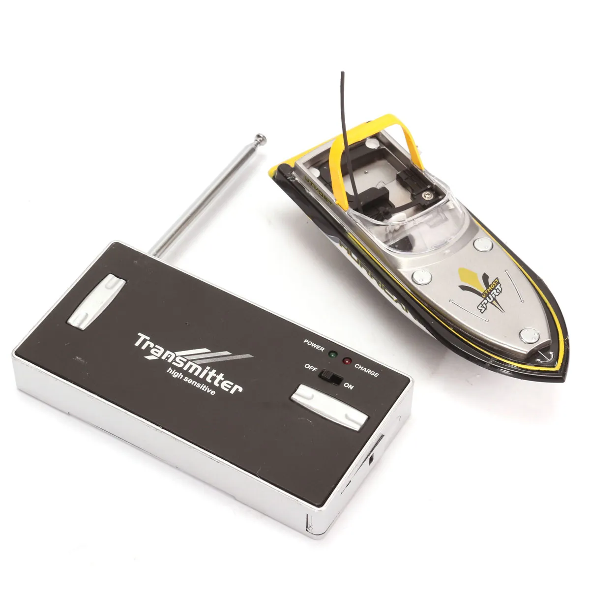 Elektryczny RC Radio Pilot zdalnego sterowania Statek Super Mini Speed ​​Boat Dual Motor Motor zabawki Szybkie ładowanie 40 MHz prezent dla chłopca Smart