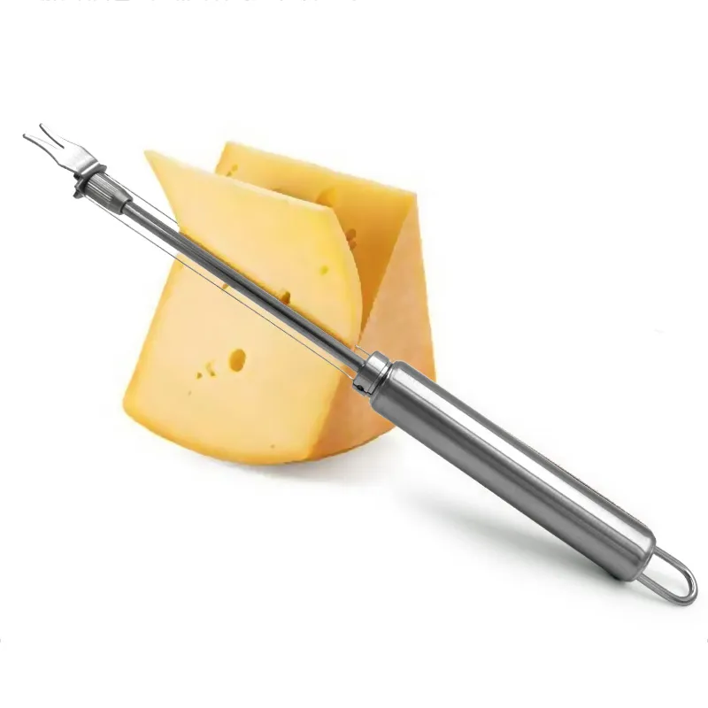 Stainless Steel Cheese Board Double Wire Slicer Kitchen Tools Supplies Adjustable Butter Cheese Cutting Wires Cutter Pizza Peeler JY0491