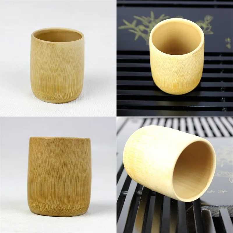 Manuell Bambu Tea Cup Eco Friendly Natural Tumbler Pillar Shape Bardian Muggar Sälj Well New Pattern 3 7CJ J1