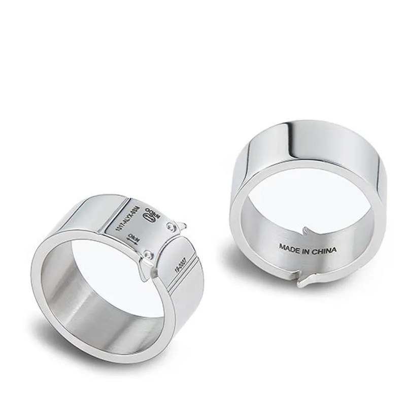 ALYX 1017 9SM Stainless Steel Buckle Ring Smooth From