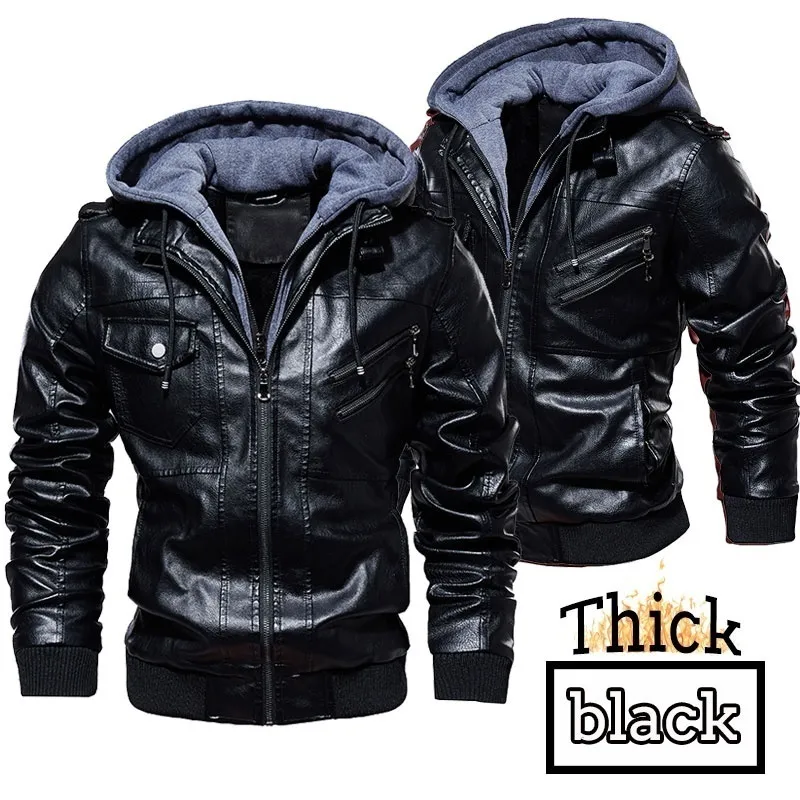ジャケット・アウター fur leather jacket hoodie Hoodie for Men Suede Faux Fur Leather Jacket Sherpa Fleece
