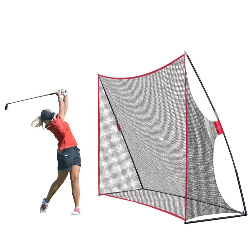 2020 new stylePortable 10x7ft Golf Practice Hitting Swing Nylon Net For Indoor Outdoor Detachable Golf Cage Training Aids With Carfast shipp