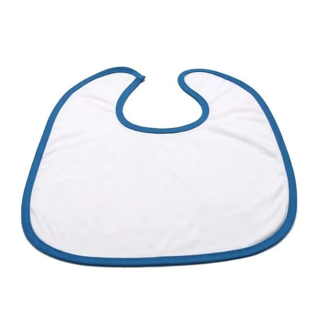 Dye sublimation transfer single side bibs Kitchen Tools polyester and one-side cotton baby bib saliva towel