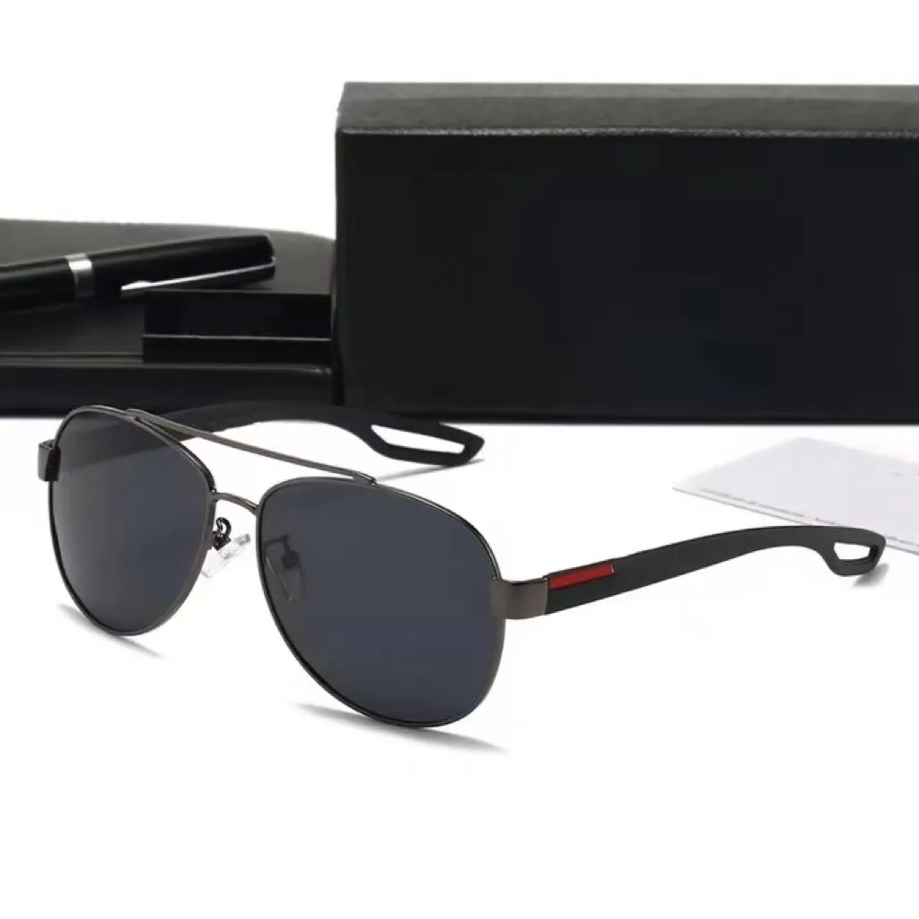 Designer óculos de sol limpos moda homens mulheres metal vintage sunglasses estilo uv 400 lente caixa original e caso