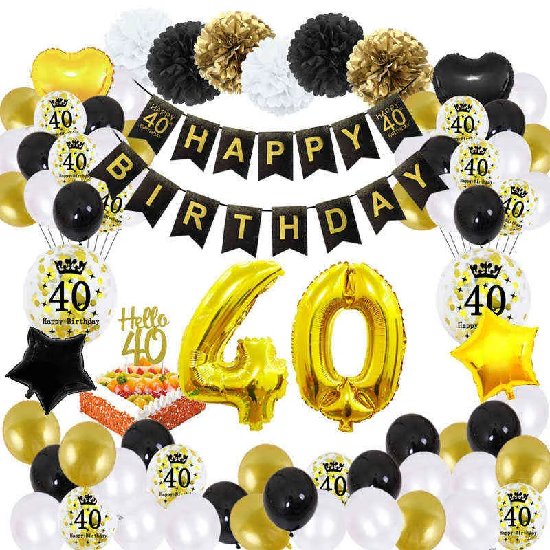 Decoration Anniversaire 40 Ans Femme, Ballons Anniversaire Femme