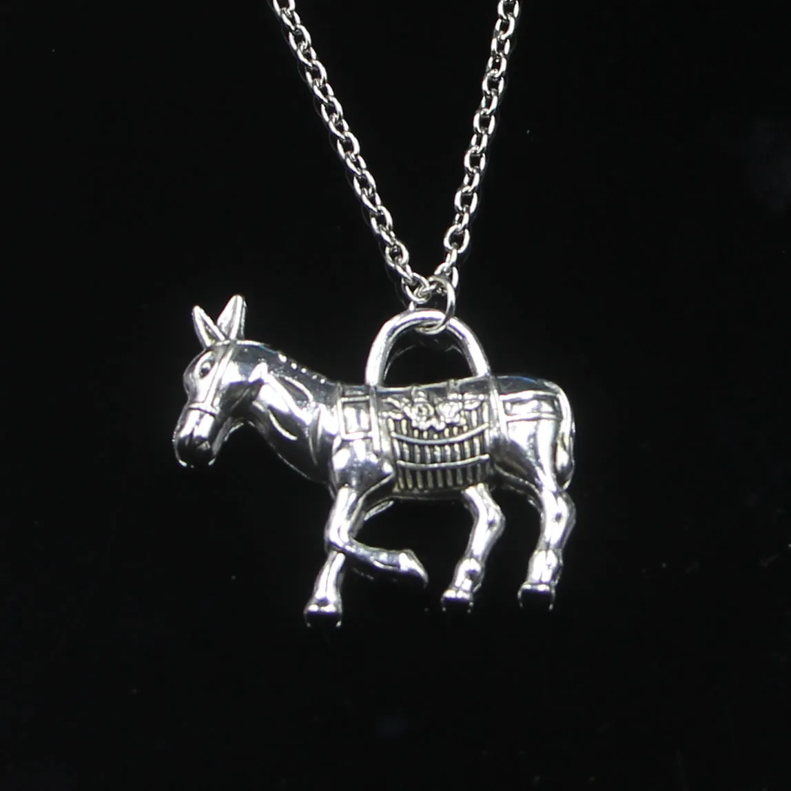Mode 33*30mm âne burro pendentif collier lien chaîne pour femme collier ras du cou bijoux créatifs cadeau de fête