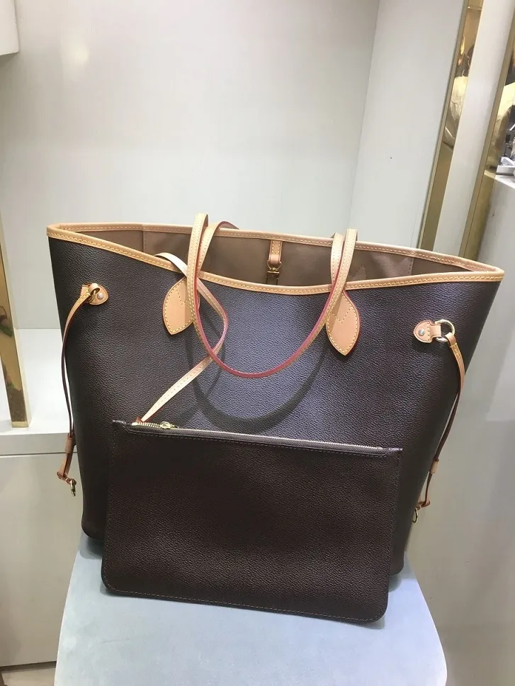 Top-Marke aus echtem Leder für Damen, klassische Taschen, Designer-Taschen, Geldbörsen für Damen, echtes Leder, Kettentasche, Umhängetasche, Handtasche, 8 Farben, MM GM