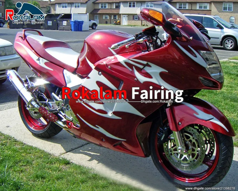Fairing Body for Honda CBR1100XX CBR 1000 xx 96-07 2006 2007 Red Motorcycle ABS Fairing Kit (formsprutning)