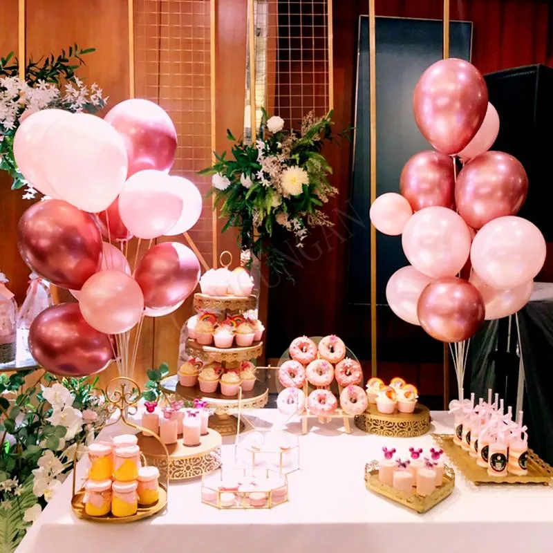 Comprar Soporte de columna de exhibición de globos de 8 tubos, decoración  de cumpleaños, boda, Baby Shower