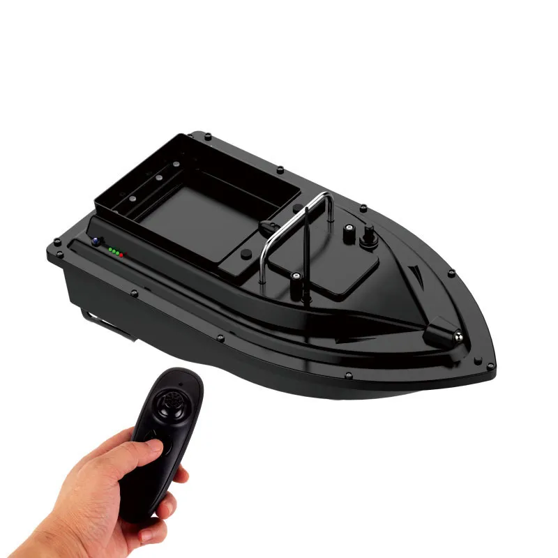 RC Fishing Bait Boat 500m RC Fish Finder Rowing Nesting Ship Hook Boat Automatic Single Warehouse 2KG load Dual motors Toy gift 201204