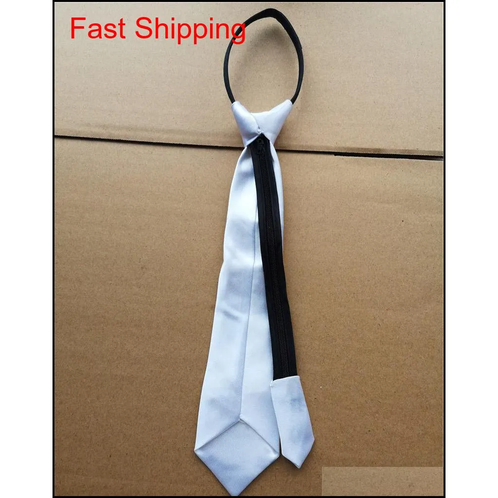 sublimation blank white neck ties kids adult tie heart transfer printing blank diy custom consumables material facotry price