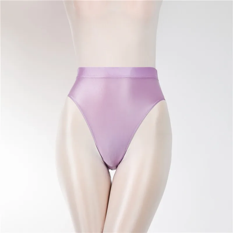 Wholesale Women High Waist Panties Shiny Metallic Panty Briefs High Cut  Ballet Dance Underwear Shorts