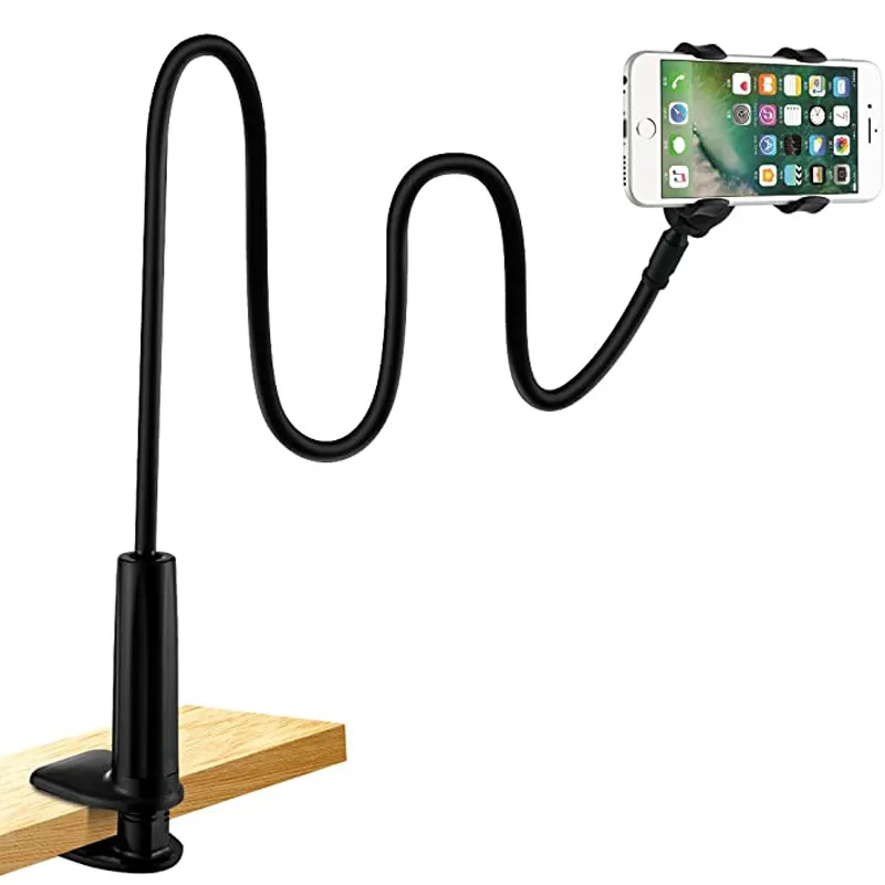 Universal Lazy Mobile Phone Gooseneck Stand Holder Stents Flexible