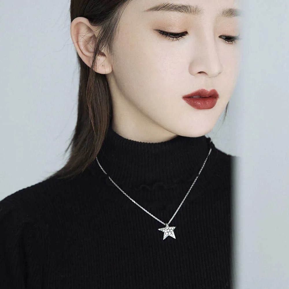 DHgate.com:925 Sterling Silver Star Necklace, Designer