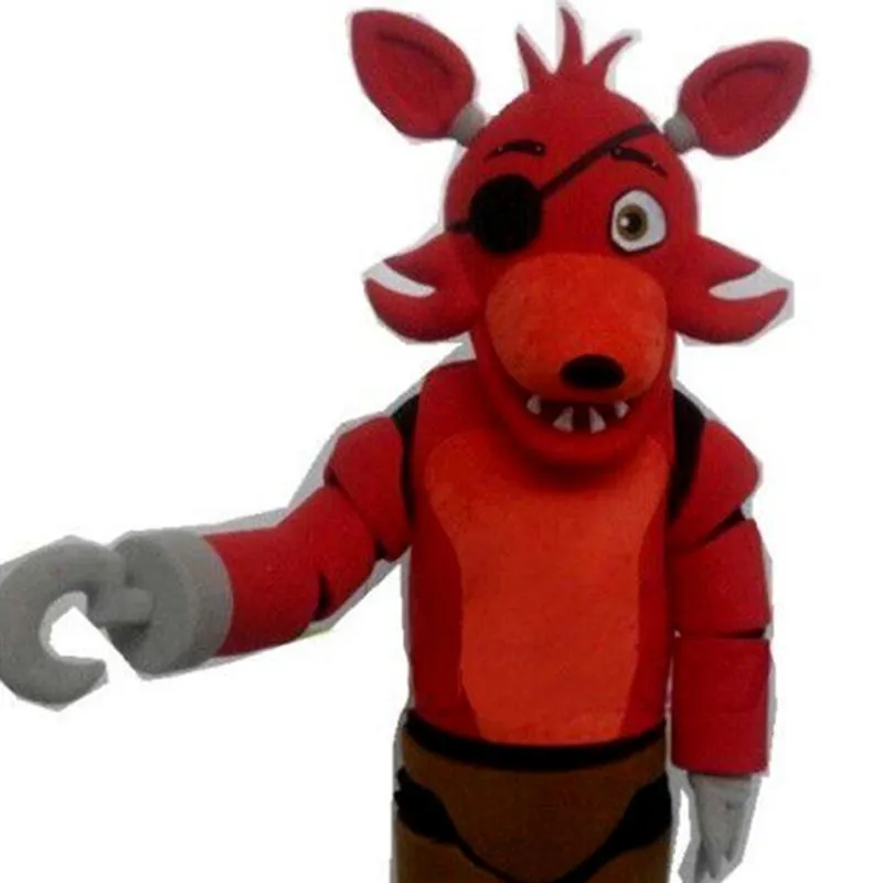 2019 Factory Direct Five Nights at Freddy's FNAF Creepy Toy Red Foxy Maskottchen Kostüm Anzug Halloween Weihnachten Geburtstag Dr246L