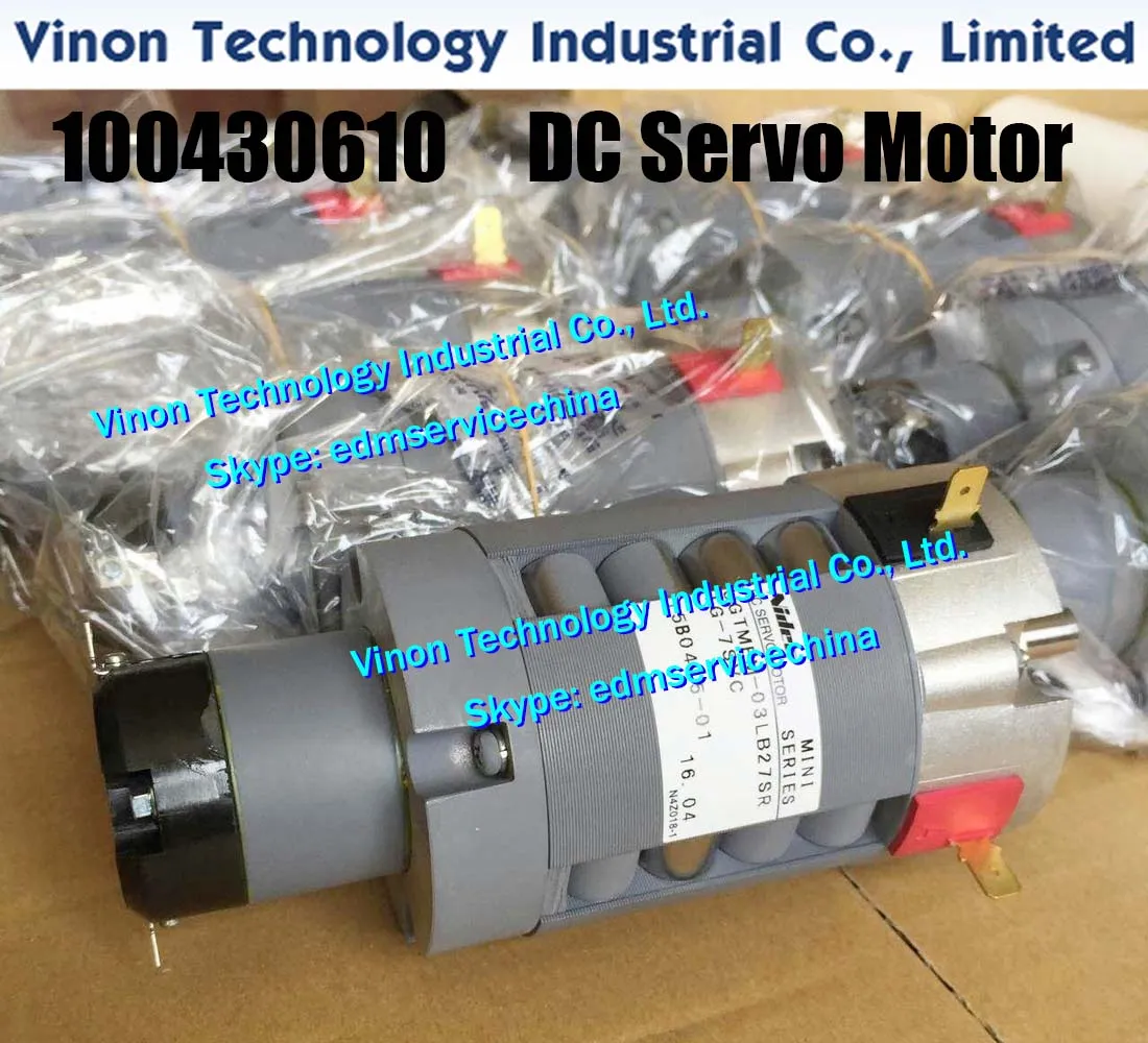 Nidec DC Servo Motor UGTMEM-03LB27SR TG-7SVC 22.5V/4.5A with Carbon Brushes Set Charmilles 100430610,100-430-610 for Robofil 240,440,310,500