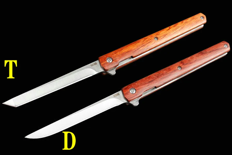 Nyare rekommenderar Magic Pen Quick Opening Folding Knife Wood Handle 3300 C81 485 3350 Folding Camping Hunting Knives