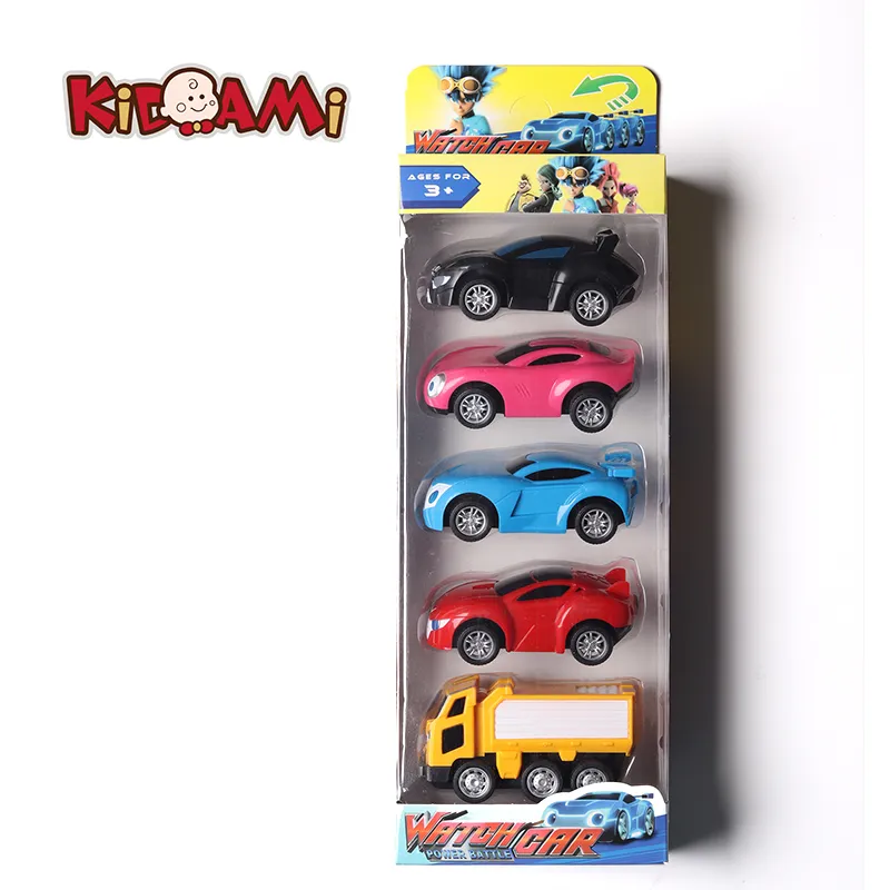 5pcs / set 1:64 Alloy Toy Car Anime Korea Cartoon Watch Bilmodell Leksaker Dra tillbaka Miniatyr Pedagogiska leksaker för barn Present LJ200930