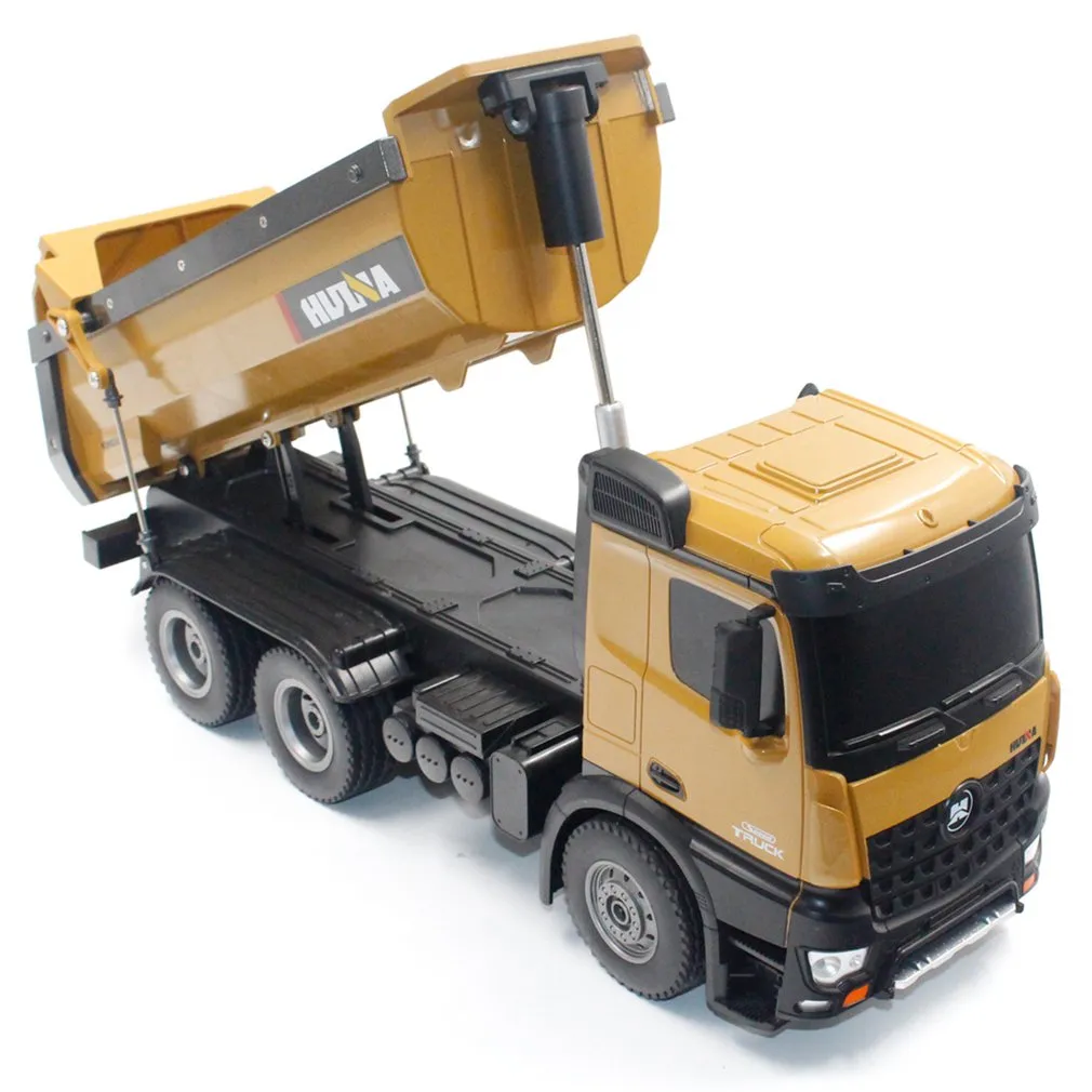 Huina Brinquedos 1573 1/14 10ch liga RC Dump Trucks Engenharia de Engenharia de Engenharia Remoto Controle Remoto Toy RTR RC Caminhão Presente Para Menino