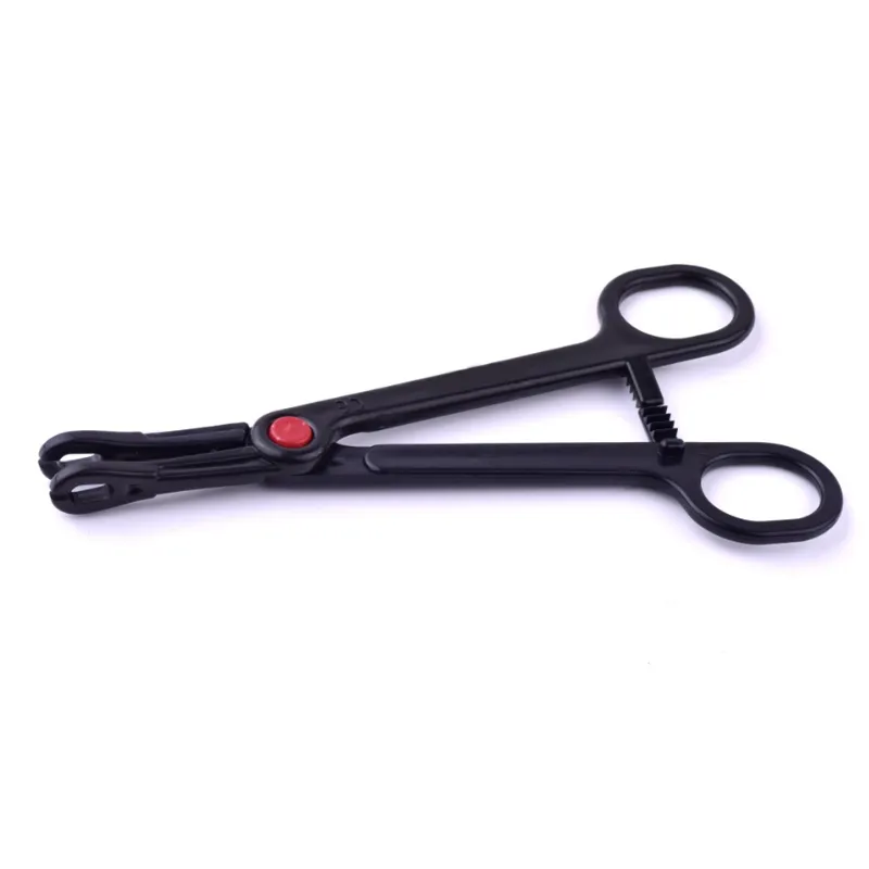 Black Disposable Piercing Clamps Single Use Forceps For Ear Nose Lip Tongue Eyebrow Belly Piercing Body Piercing Tool