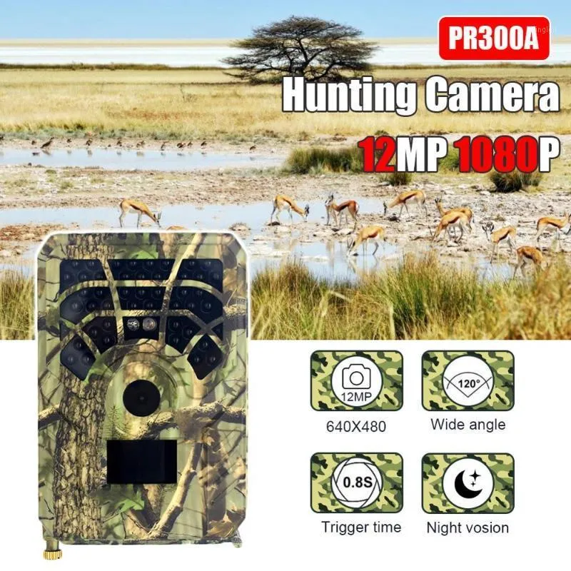 Hunting Cameras PR300A Camera 12MP 1080P 120 Degrees PIR Sensor Wide