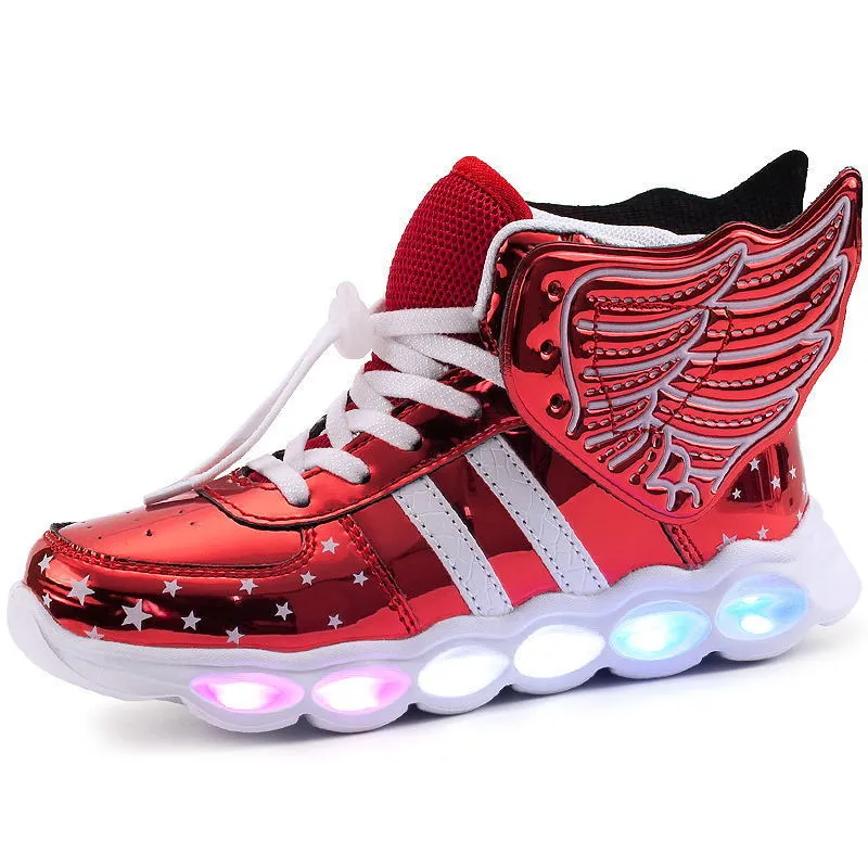 Light up red shoes deals