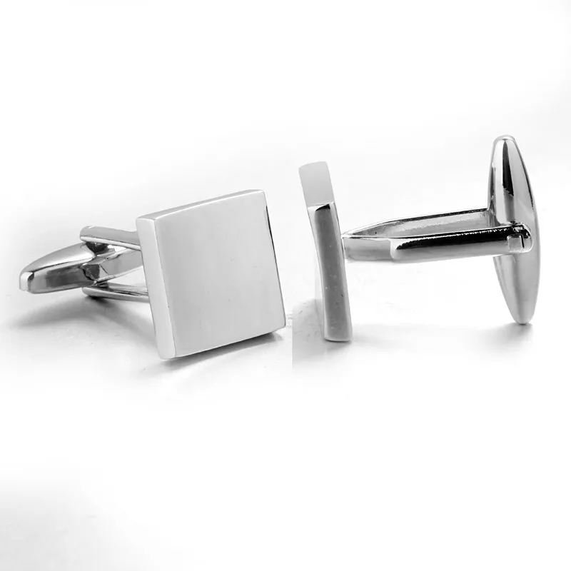 長方形の形状の袖口リンク幾何学的な正方形の形状のカフリンクスfrenchcufflink for shir