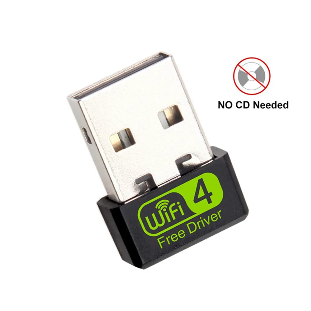 Adaptateur WiFi USB Mini USB Adaptateur Wi-Fi de 150 MBPS pour PC USB Ethernet WIFI Dongle 2.4G Carte réseau Antena WI FI