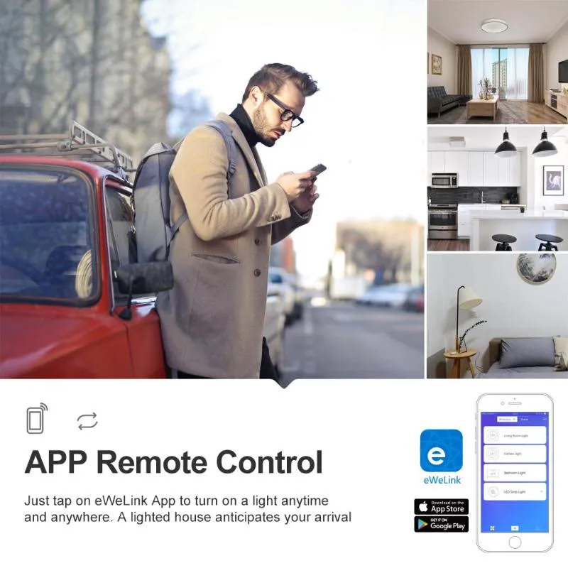 Sonoff Basic R2 Wifi DIY Interruptor Smart Switch Remote Controller Smart  Home eWeLink APP Control Works
