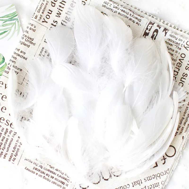 Piume Decorative Naturali Bianche - Per Artigianato, Decorazioni, Fai Da Te, Lavoretti - Foto 2