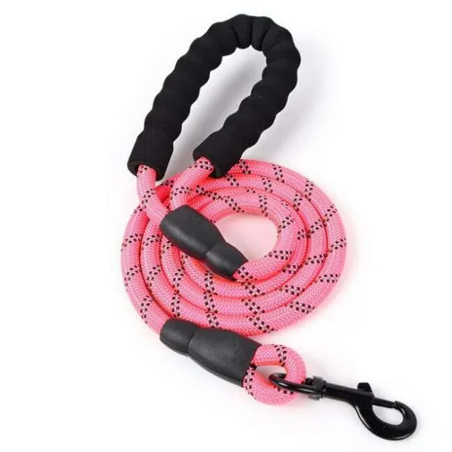 Cachorro trela para animais grandes leashes animais de estimação nylon chumbo corda longa cordas cordiais cães ao ar livre caminhando treinamento